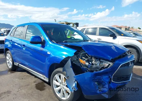 2015 Mitsubishi Outlander Sport Es from USA, damaged, VIN 4A4AP3AW9FE047391